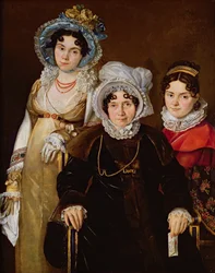 Ritratto di Madame de Tangry e delle sue figlie, dopo il 1816